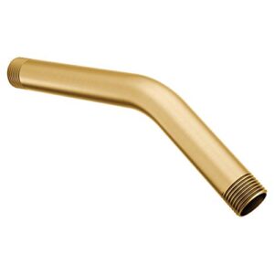 moen 123815bg collection bent shower arm, brushed gold