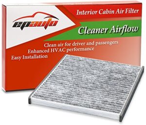 epauto cp132 (cf10132) replacement for premium cabin air filter includes activated carbon