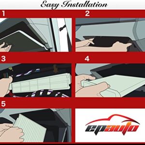 EPAuto CP132 (CF10132) Replacement for Premium Cabin Air Filter includes Activated Carbon