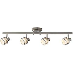 Hampton Bay 4-Light Pewter Integrated LED Track Lighting Fixture