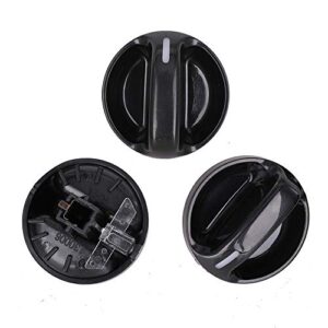 AC Heater Blower Fan Control Knob Replacement for 2000-2006 Toyota Tundra Replaces# 55905-0C010, 559050C010 Set of 3