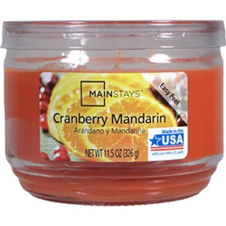 Mainstays 11.5oz Scented Candle, Cranberry Mandarin 4-Pack