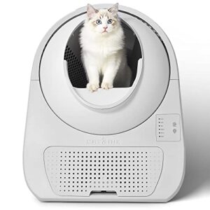 catlink self cleaning cat litter box, automatic cat litter box, double odor removal, cat robot litter box for cats from 3.3 pounds to 22 pounds (young version)