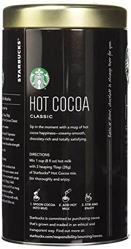 Starbucks Classic Hot Cocoa Mix, 30-Ounce Tin (Pack of 2)