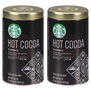 Starbucks Classic Hot Cocoa Mix, 30-Ounce Tin (Pack of 2)