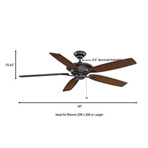 Hampton Bay YG593-EB Ashburton 60in. Indoor Espresso Bronze Ceiling Fan