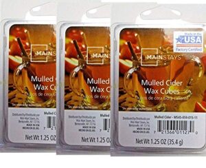 mainstays wax melts, mulled cider 6 cubes(pack of 3)