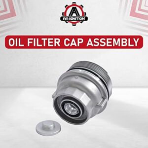 Engine Oil Filter Cap Assembly - Replaces 15620-31060, 917-016, 15643-31050, 1564331050 - Compatible with Toyota, Lexus, Scion Vehicles - 2005-2021 - Avalon, Camry, Highlander, RAV4, Sienna, Venza