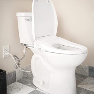 Moen EB1500-E 3-Series Standard Electronic Bidet Toilet Seat with Remote Control, White