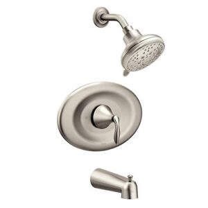 moen t2139epbn eva collection posi-temp eco-performance tub and shower trim kit valve required, brushed nickel