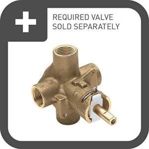 Moen T2139EPBN Eva Collection Posi-Temp Eco-Performance Tub and Shower Trim Kit Valve Required, Brushed Nickel