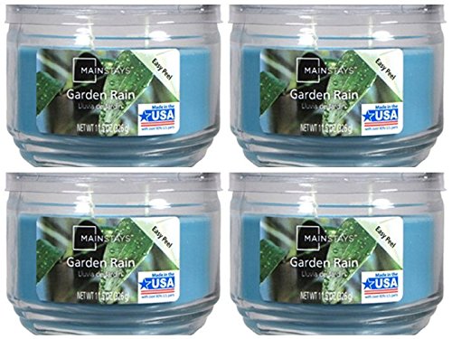 Mainstays 11.5oz Scented Candle, Garden Rain 4-pack