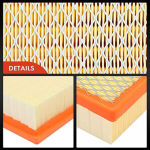 A-Premium 2-PC Engine Air Filter Compatible with Toyota, Dodge, Jeep & Lexus Models - Camry, Highlander, Avalon, Sienna, Durango, Grand Cherokee, ES350, NX300, RX350 - Replace# 17801-0P050, CA10755