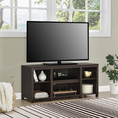 Mainstay.. Parsons Cubby TV Stand Holds Up to 50" TV in Espresso Finish