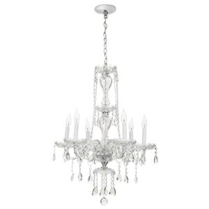 Hampton Bay Lake Point 6-Light Chrome Crystal Chandelier 31"x 22"