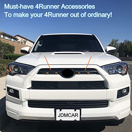 JDMCAR Front Center Grille Insert Cover Trim Compatible with 2023 2022 2021 2020 Toyota 4Runner TRD Pro Sport Accessories ABS Middle Grille Insert Cover Strips (Matte Black)