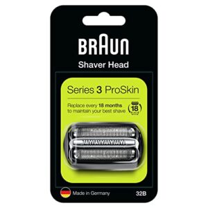 braun razor replacement foil & cutter cassette 32b series 3 320 330 340 350cc black shaving heads