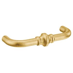 moen yb0507bg colinet traditional cabinet and drawer pull, brushed gold