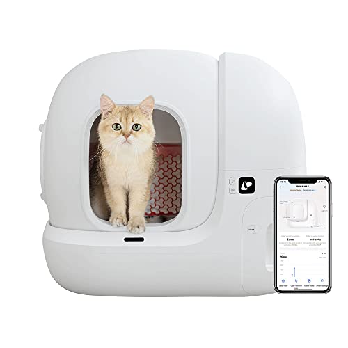 PETKIT Self Cleaning Cat Litter Box, PURAMAX Extra Large Automatic Cat Litter Box for Multiple Cats, xSecure/Odor Removal/APP Control