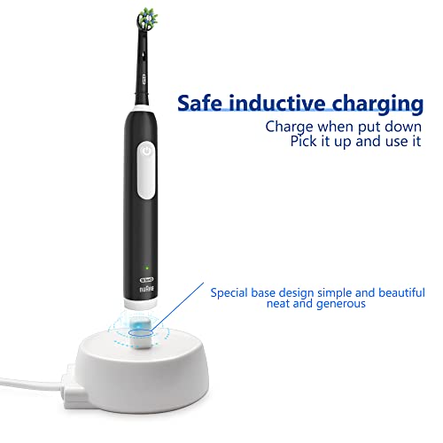 Replacement Charger Base for Braun Oral-B Electric Toothbrush Model 3757, Travel Power Charger Cord Supply for Portable Oral-B Waterproof IPX7 Environmental ABS