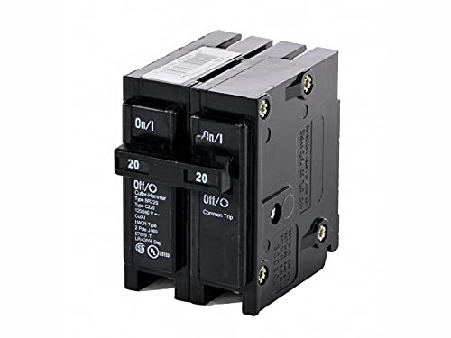 Eaton BR220 20 Amp Double Pole Circuit Breaker