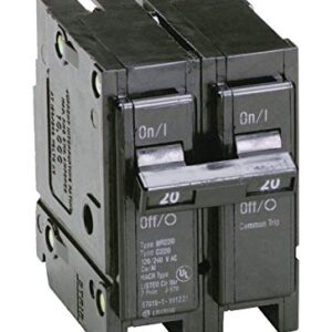 Eaton BR220 20 Amp Double Pole Circuit Breaker