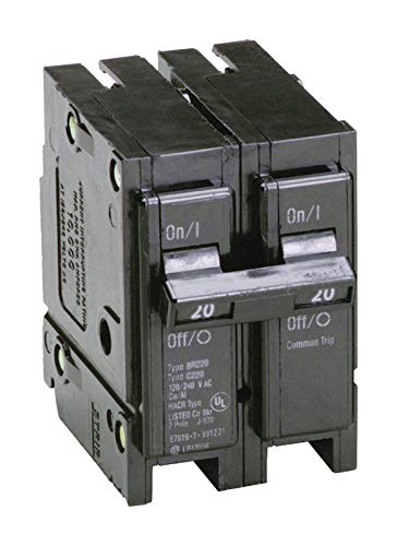 Eaton BR220 20 Amp Double Pole Circuit Breaker