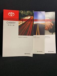 2016 toyota camry owners manual