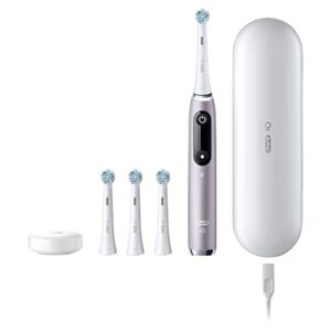 Oral-B iO Series 9 Electric Toothbrush with 3 Replacement Brush Heads, Rose Quartz