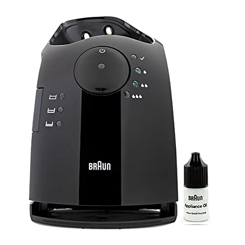 Braun Clean & Charge Station for Pulsonic Series 7 Shavers (Black) with Shaver Oil (2 Items)