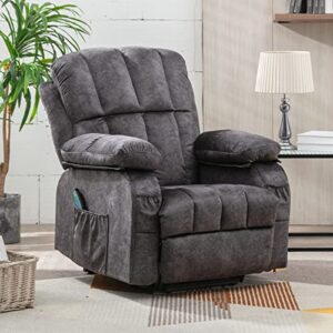 VON RACER Lift Chair Lift Chairs Recliners for Elderly Lift Chair with Heat and Massage Recliner Chair for Living Room Power Recliner with Side Pocket, USB Charge Port Power Lift Recliner Chair