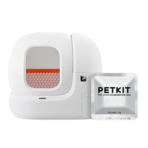 petkit puramax self cleaning cat litter box with n50 odor eliminator,the new version automatic cat litter box for multiple cats, large space/xsecure/app control