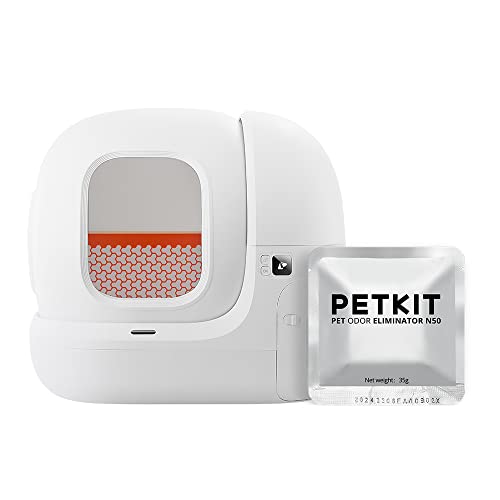 PETKIT PuraMax Self Cleaning Cat Litter Box with N50 Odor Eliminator,The New Version Automatic Cat Litter Box for Multiple Cats, Large Space/xSecure/APP Control