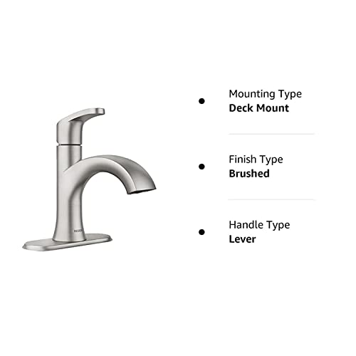 Moen 84346SRN Karis One-Handle Lavatory Faucet, Brushed Nickel