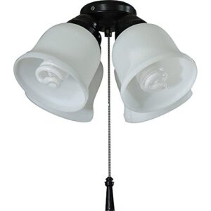 hampton bay gazelle 4-light led ceiling fan light kit