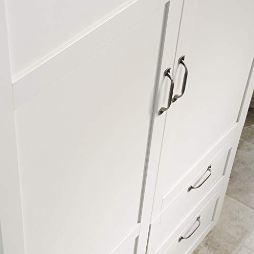 Sauder Large Storage Cabinet, Soft White Finish