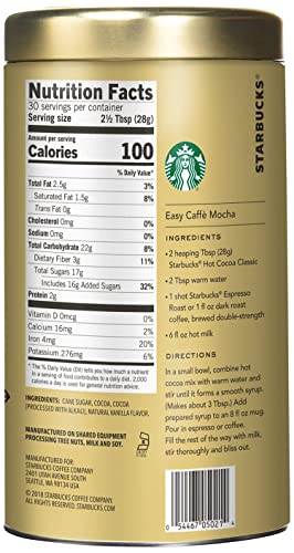 Starbucks Classic Hot Cocoa Mix, 30-Ounce Tin (Pack of 1)