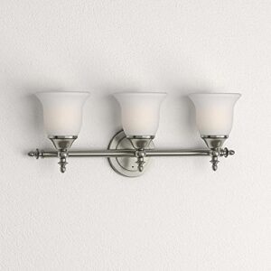 Olgelthorpe Traditional 3-Light Brushed Nickel Vanity