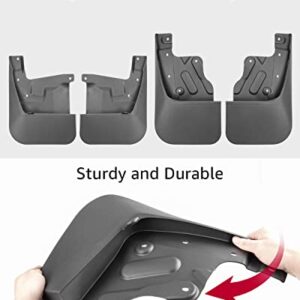 RefitEco Mud Flaps for 2022 2023 Toyota Tundra Accessories All Weather Guard Mud Guards Splash Front & Rear 4pcs Set