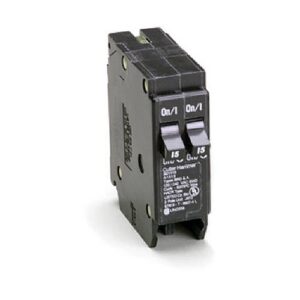 eaton corporation br1515 single pole tandem circuit breaker, 120v, 2-15-amp