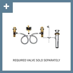 Moen Align Brushed Gold Two-Handle Modern 8-Inch Widespread Bathroom Faucet Trim Kit, Valve Required, T6193BG