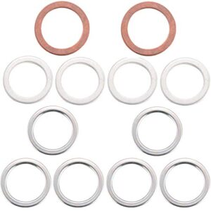 differential and transmission/transfer case drain plug crush washers gaskets for toyota 4runner tacoma tundra fj cruiser land cruiser, replacement for the part# 12157-10010 90430-24003 90430-18008