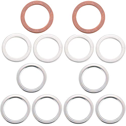 Differential and Transmission/Transfer Case Drain Plug Crush Washers Gaskets for Toyota 4runner Tacoma Tundra FJ cruiser Land Cruiser, Replacement for the Part# 12157-10010 90430-24003 90430-18008