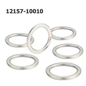 Differential and Transmission/Transfer Case Drain Plug Crush Washers Gaskets for Toyota 4runner Tacoma Tundra FJ cruiser Land Cruiser, Replacement for the Part# 12157-10010 90430-24003 90430-18008