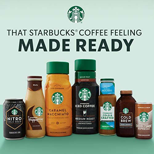 Starbucks Cold & Crafted Coffee, Splash of Milk + Vanilla, 11oz Bottles, (12 Pack)