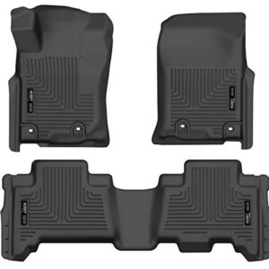 Husky Liners Weatherbeater | Fits 2014 - 2022 Lexus GX460, Fits 2013 - 2022 Toyota 4Runner, Front & 2nd Row Liners - Black, 3 pc. | 99571