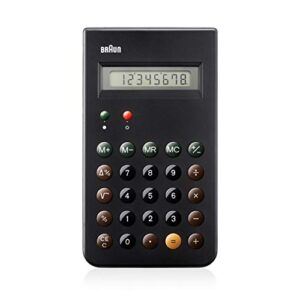 braun bne001bk (reissue of the braun et66 calculator), black