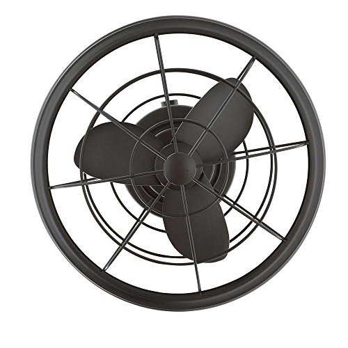 Home Decorators Collection Bentley II Indoor And Outdoor 18 Inch Natural Iron Oscillating Ceiling Fan With Wall Control