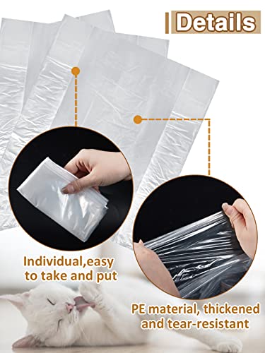 100 PCS Thickened Waste Drawer Liners for Litter Robot 4 All Litter-Robot Models, 9-11 Gallons, Durable Replacement Liner Bags for Disposal of Cat Waste