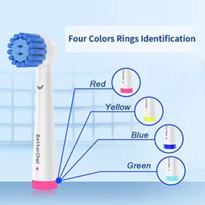 8 Pack Sensitive Gum Care Replacement Brush Heads Compatible with Oral b Braun Electric Toothbrush. Soft Bristle for Superior and Gentle Clean